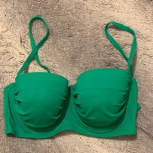 Shade and shore green bikini top